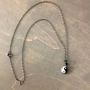 Silver peace necklace